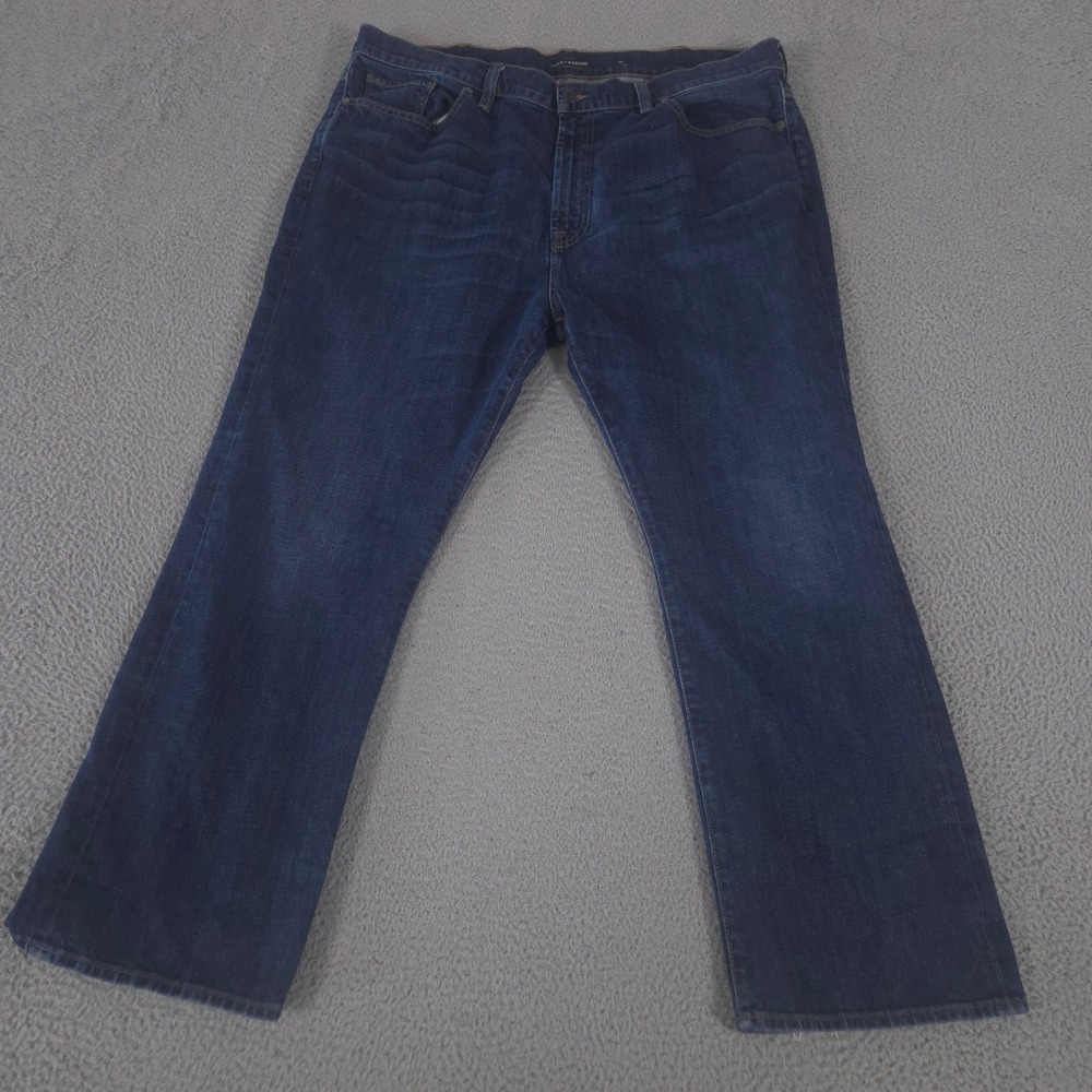 Lucky Brand Jeans‎ Mens 44x32 Blue 181 Relaxed Straight Cotton Stretch Dark Wash